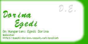 dorina egedi business card